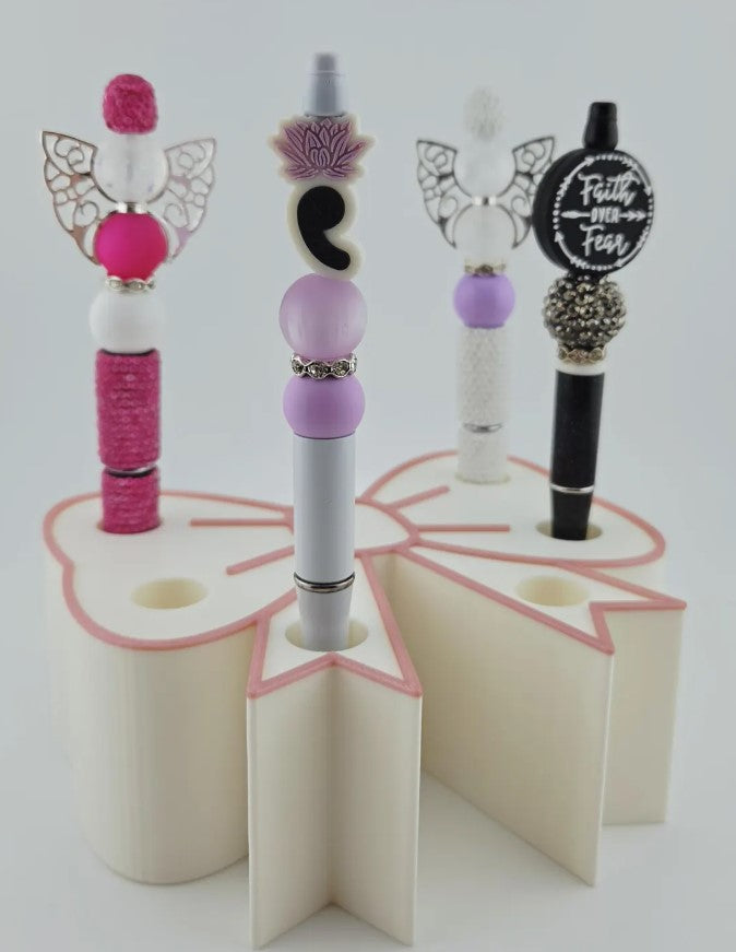 Bow 6 Pen Display Stand | Custom 3D Printed Pen Holder 🎀