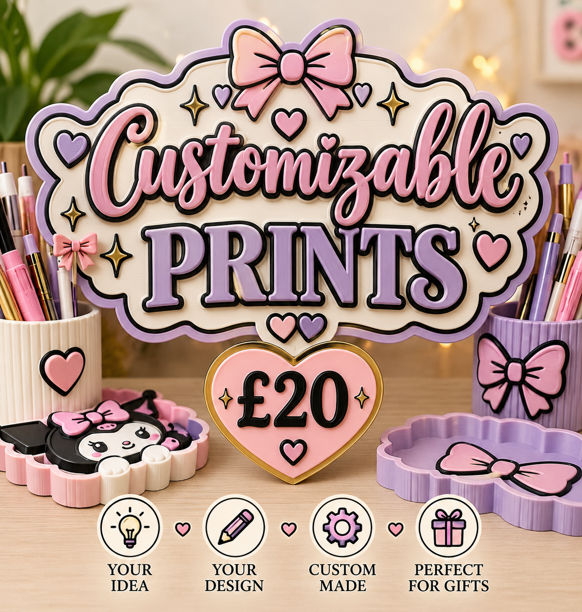 Custom 3D Prints – Your Design, Your Way | £20