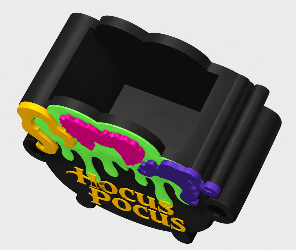 Hocus Pocus Cauldron Pen Pot | 3D Printed Halloween Desk Organiser