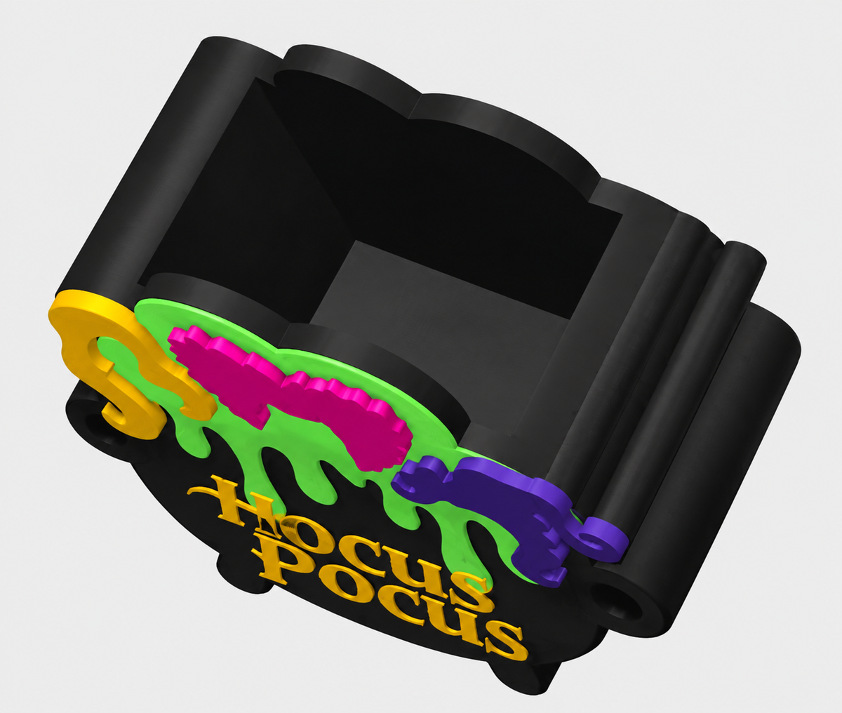 Hocus Pocus Cauldron Pen Pot | 3D Printed Halloween Desk Organiser