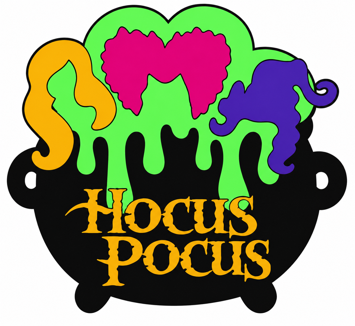 Hocus Pocus Cauldron Trinket Tray | 3D Printed Witchy Tray