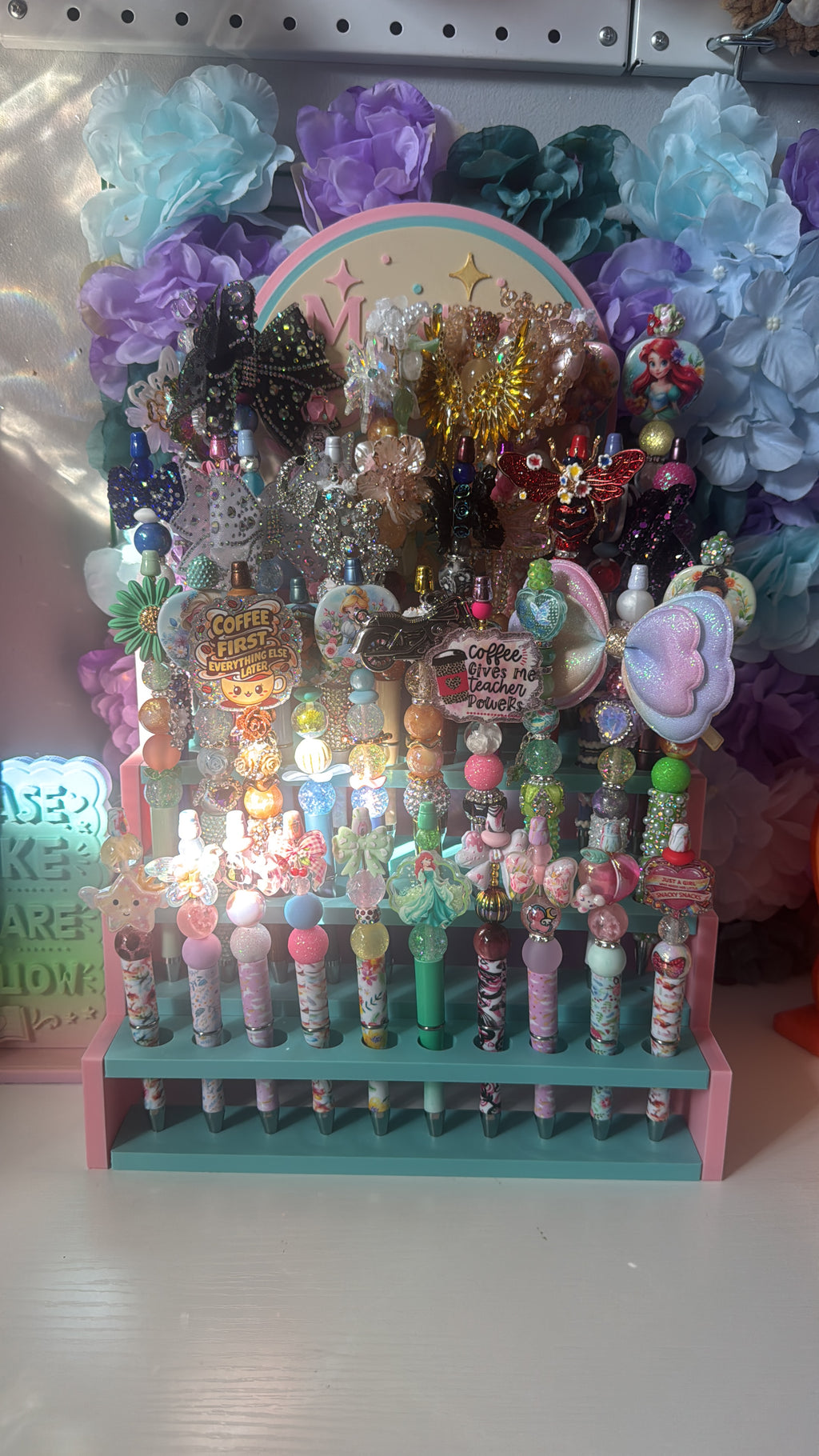 XXL Personalised Pen Display | Custom 3D Printed Beaded Pen Stand