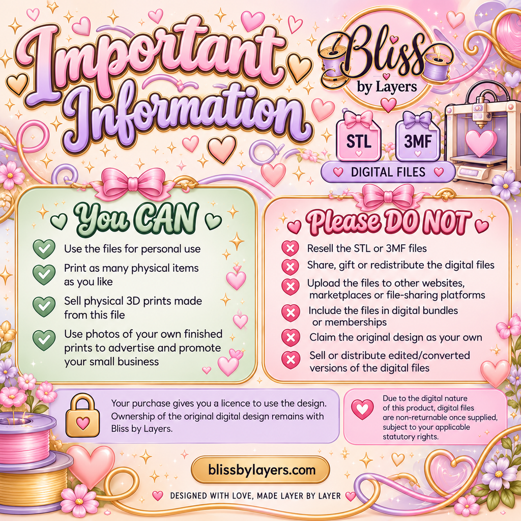 Heart Gonk Trinket Tray – STL & 3MF Digital Files