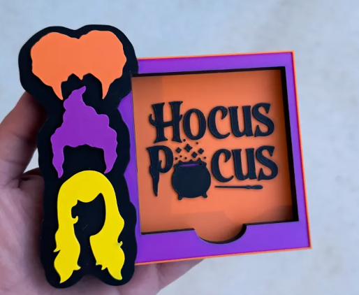 Hocus Pocus Post-it Note Holder | 3D Printed Sticky Note Desk Organiser