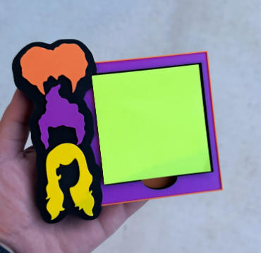 Hocus Pocus Post-it Note Holder | 3D Printed Sticky Note Desk Organiser