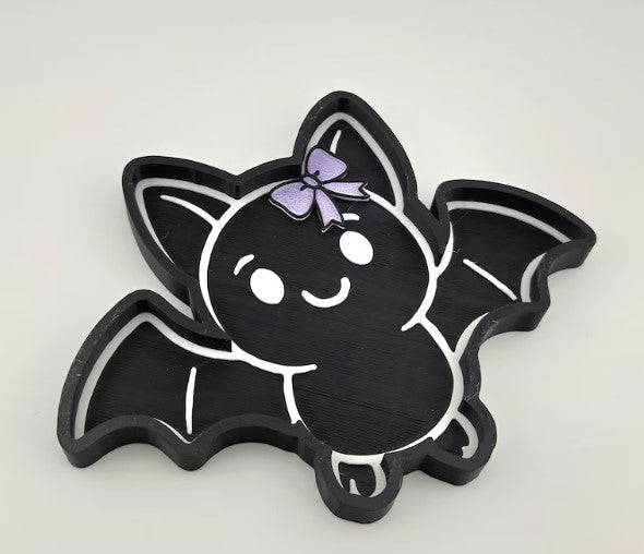 Cute Bat Trinket Tray – 3D Printed 🦇🎀