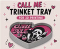 Call Me Ghostface Heart Trinket Tray – 3D Printed 🖤🔪