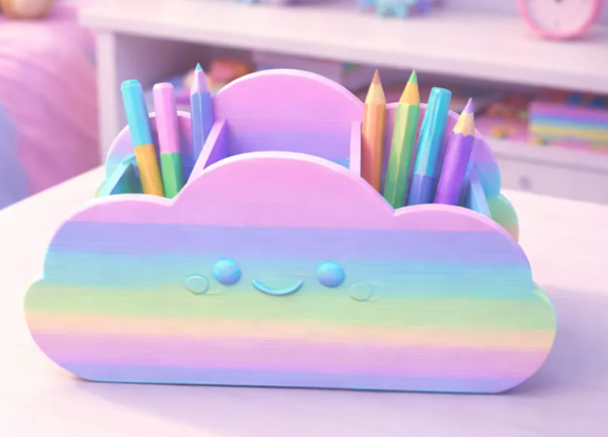 Cute Cloud Desk Organiser