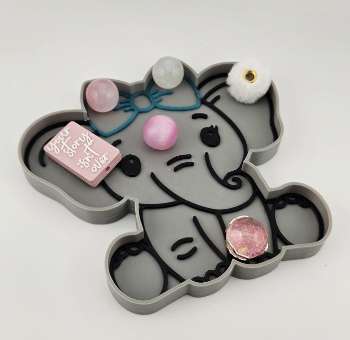 Elephant Bead Tray | 3D Printed Craft Organiser
