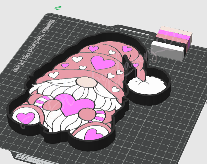 Heart Gonk Trinket Tray – STL & 3MF Digital Files