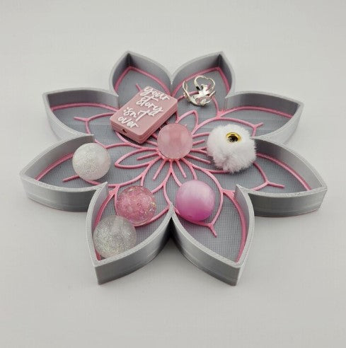 Mandala Flower Trinket Tray – 3D Printed 🌸✨