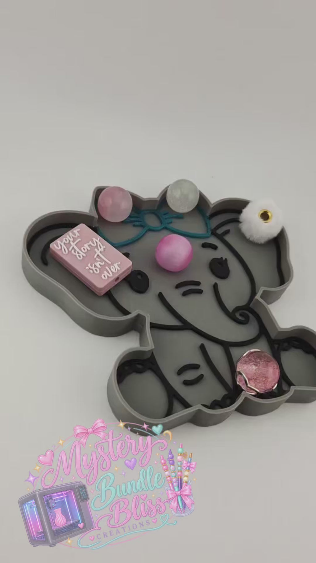 Elephant Bead Tray | 3D Printed Craft Organiser