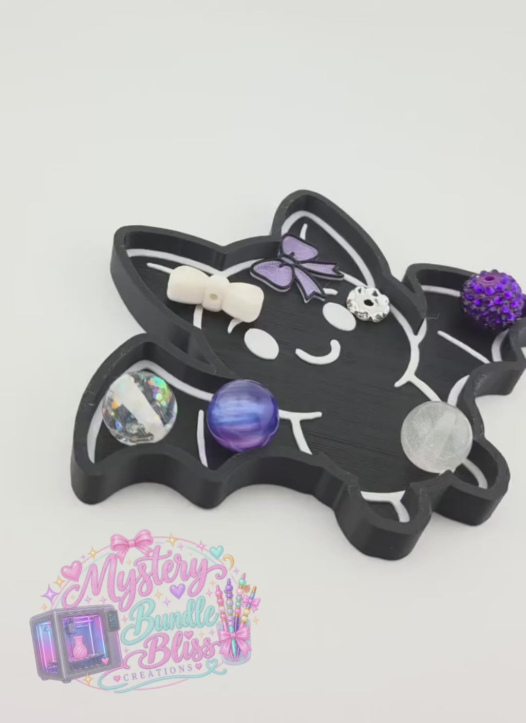 Cute Bat Trinket Tray – 3D Printed 🦇🎀